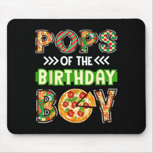 Pops van de jongen verjaardag jongen pizza liefheb muismat