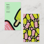 Popsiccs-template voor visitekaartjes (Voorkant / Achterkant)