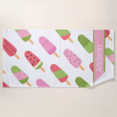 Popsiche Pattern Persoonlijke keukendoek Strandlaken (Voorkant)