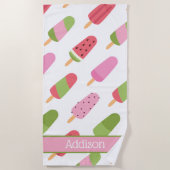 Popsiche Pattern Persoonlijke keukendoek Strandlaken (Voorkant)