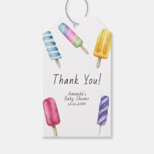 Popsicle Baby shower Dank Je Cadeaulabel