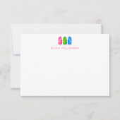 Popsicle Baby shower Dank u Bedankkaart (Voorkant)