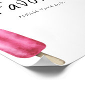 Popsicle baby shower - Favors Poster (Hoek)