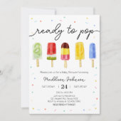 Popsicle Baby shower Kaart (Voorkant)