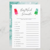 Popsicle Baby Woordzoekspel (Voorkant / Achterkant)