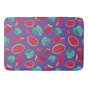 Popsicle, Cherry, aardbei en watermeloenen Badmat