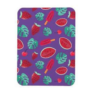 Popsicle, Cherry, aardbei en watermeloenen Magneet