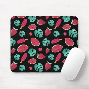 Popsicle, Cherry, aardbei en watermeloenen Muismat