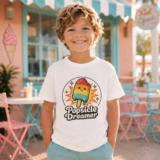 Popsicle Dromer Retro T-Shirts voor Kinderen