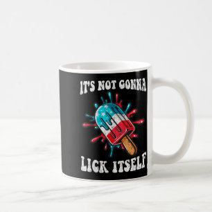 Popsicle gaat niet grappig likken 4 juli patriotis koffiemok