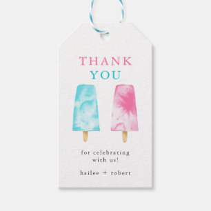 Popsicle Geslacht onthullen partij gunst Cadeaulabel