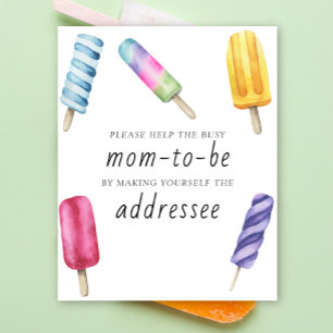 Popsicle - Help de bezige aanstaande moeder geadre Poster