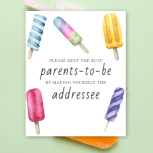 Popsicle - Help de drukbezette aanstaande ouders g Poster