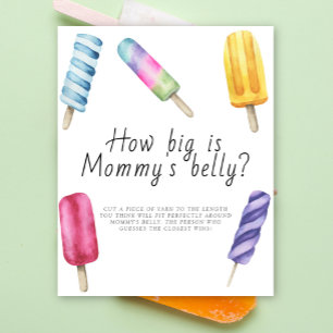 Popsicle - hoe groot is mama's buik spel poster