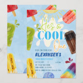 Popsicle Ijs Zomer 1e 3e 4e 5e 6e Jongen Kaart (Voorkant / Achterkant)