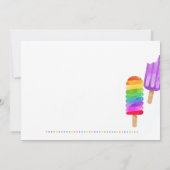Popsicle Invitation été, fête d'été Voisinage (Dos)