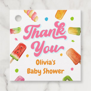Popsicle Klaar om te baren Baby Shower Bedankt Bedankjes Labels