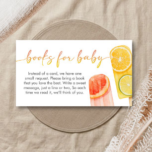 Popsicle klaar om te baren Baby Shower Boeken voor Informatiekaartje