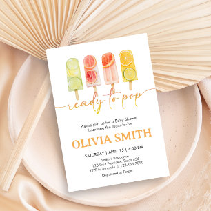 Popsicle klaar om te baren Baby Shower Kaart