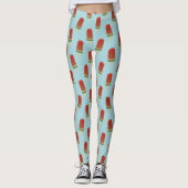 Popsicle Motif Blue Summer Glace Leggings (Devant)