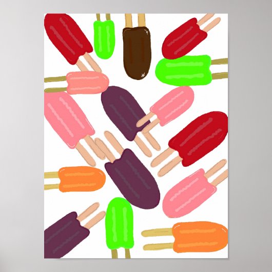 Popsicle Paradijs Poster (Voorkant)
