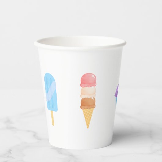Popsicle Party Cups Papieren Bekers (Voorkant)