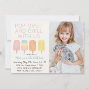 Popsicle Party Kids verjaardagsuitnodiging Kaart