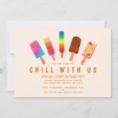 Popsicle Party Kinderverjaardagsfeestje Kaart (Voorkant)