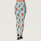 Popsicle Pattern Blue Summer Ice Cream Leggings (Achterkant)