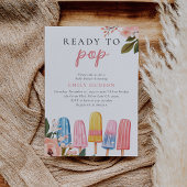 Popsicle Prêt à pop Baby shower Invitation