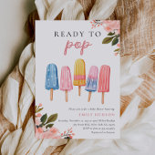 Popsicle Prêt à pop Baby shower Invitation