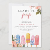 Popsicle Prêt à pop Baby shower Invitation (Devant)