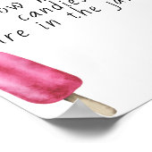 Popsicle - raad eens hoeveel snoepjes er in een po poster (Hoek)