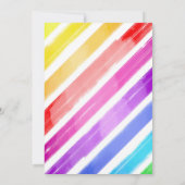 Popsicle Rainbow Rose Girl Invitation Anniversaire (Dos)