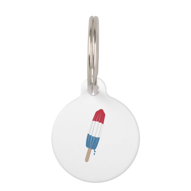 Popsicle Rocket Huisdierpenning (Voorkant)