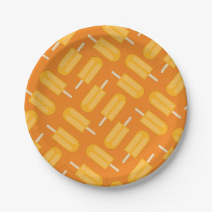 Popsicle Schattig Zomer 1e Verjaardagsfeest Thema Papieren Bordje