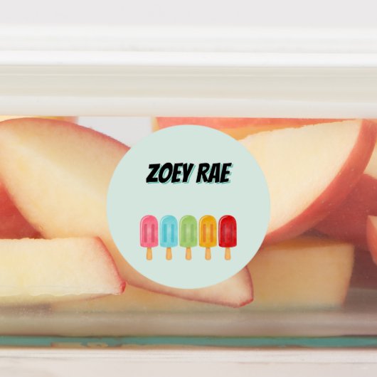Popsicle School Naam Labels (Aangebracht)