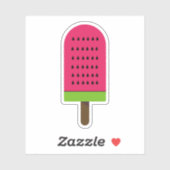 Popsicle Watermeloen Illustratie Sticker (Vel)