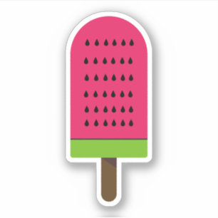Popsicle Watermeloen Illustratie Sticker
