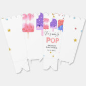 Popsicle Ze is klaar om pop Baby shower Bedankdoosjes (Ongevouwen)