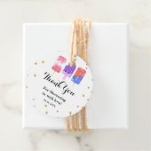 Popsicle Ze is klaar om pop Baby shower Bedankjes Labels (In situ)