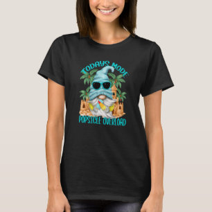 Popsicle zomer kabouter onder palmbomen en zand ca t-shirt