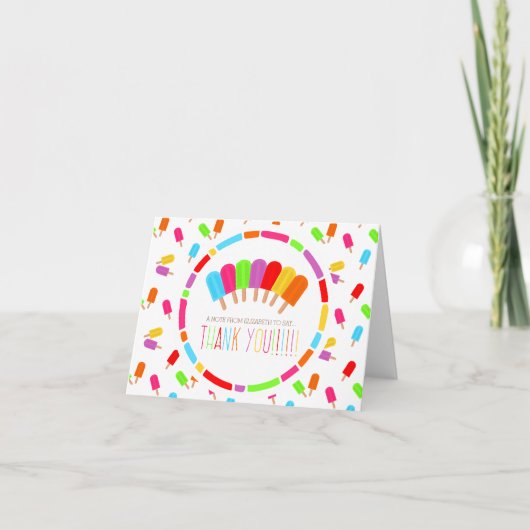 Popsicles Arc-en-ciel Merci (Devant)