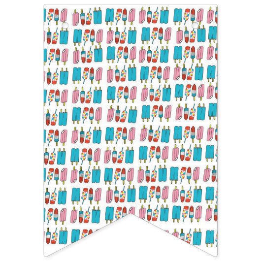 Popsicles Bunting Banner (Eerste vlag)