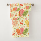 Popsicles colorés d'aquarelle (En situation)