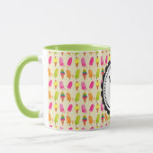 Popsicles en Ice Cream gepersonaliseerd monogram Mok (Links)