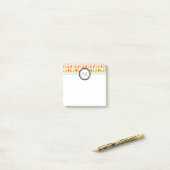 Popsicles en Ice Cream gepersonaliseerd monogram Post-it® Notes (Op bureau)
