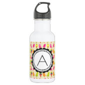 Popsicles en Ice Cream gepersonaliseerd monogram Waterfles (Voorkant)