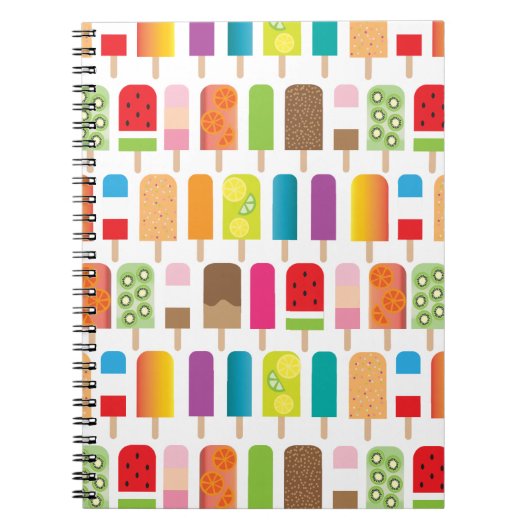 Popsicles en ijsberen Sweet Dessert-behandelingen Notitieboek (Voorkant)