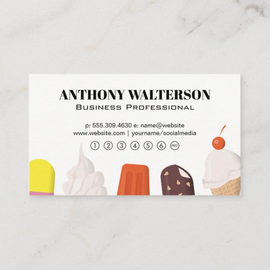 Popsicles en ijskap klantenkaartje (Achterkant)